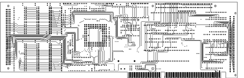 Platinenlayout des BISU-P-CONTROLLERS Lötseite