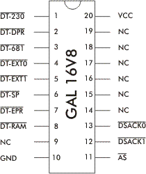 GAL 2 Pinbelegung