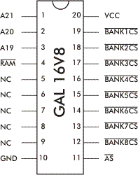 GAL 5 Pinbelegung