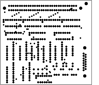 Platinenlayout des BISU-P-INTERFACES Lötstoppmaske (Lötseite)