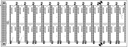 Platinenlayout des BISU-P-SPEICHERS Baugruppen