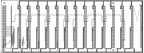 Platinenlayout des BISU-P-SPEICHERS Signallage 3