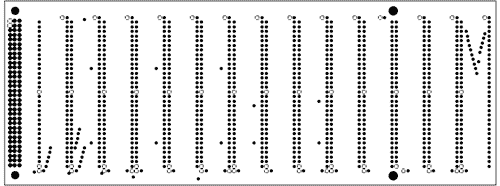 Platinenlayout des BISU-P-SPEICHERS Versorgungslage GND (Vollschicht)