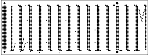 Platinenlayout des BISU-P-SPEICHERS Lötstoppmaske (Lötseite)